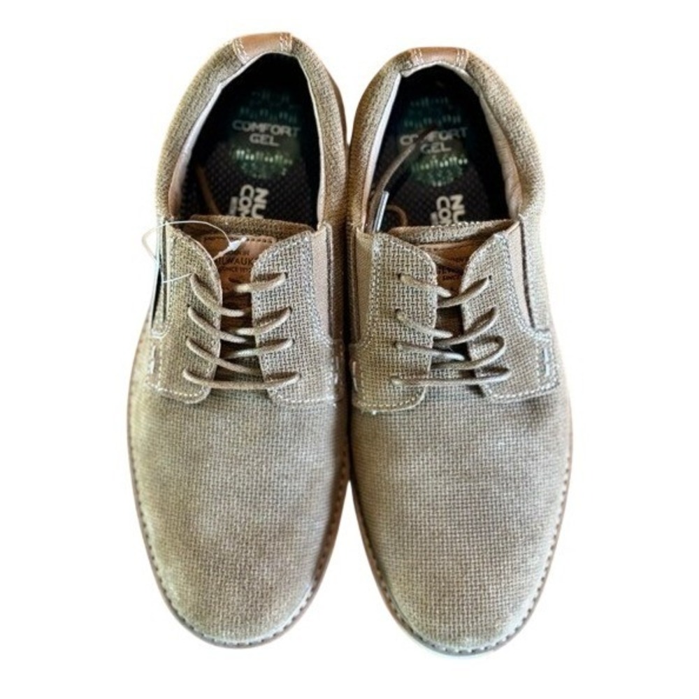 Nunn Bush Mens Chase Knit Plain Toe Oxfords Comfort Gel Shoes 8.5W NEW